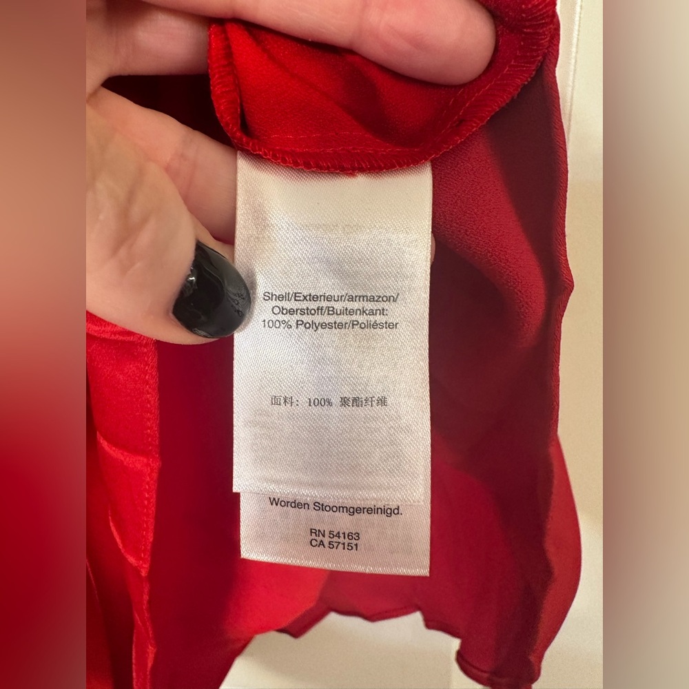 DKNY Vibrant Red A-Line Pleated Skirt - Picture 8 of 13